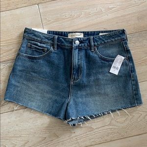 High rise jean shorts, size 27, brand new